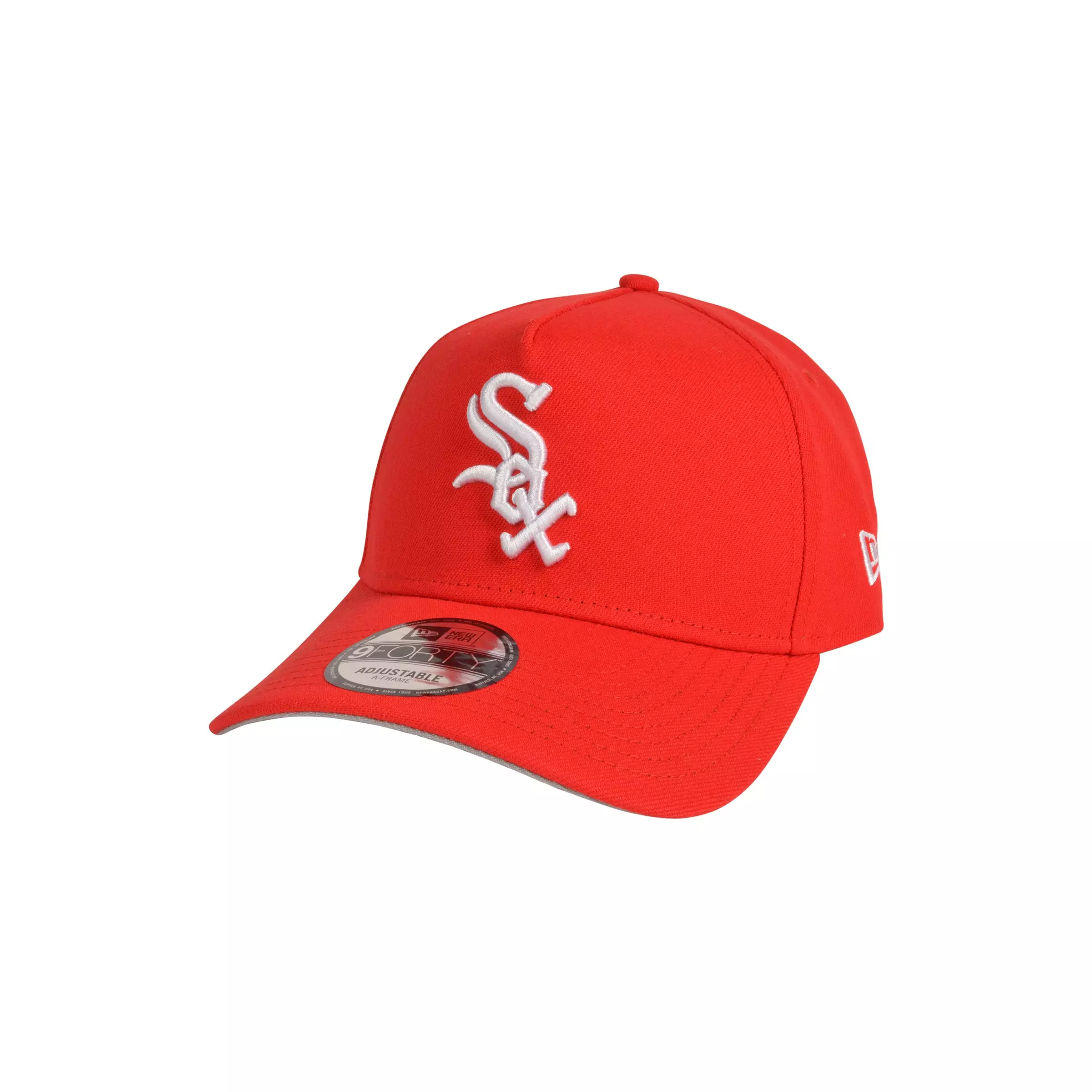【海外限定】New Era 9FORTY A-Frame MLB Chicago White Sox Red New Era 9Forty A-Frame Chicago White Sox Snapback Hat - Red